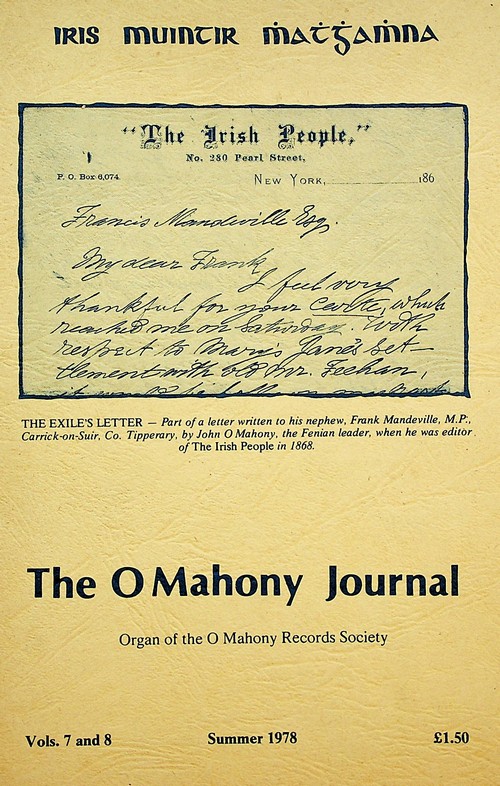 The O’Mahony Journal [some issues]