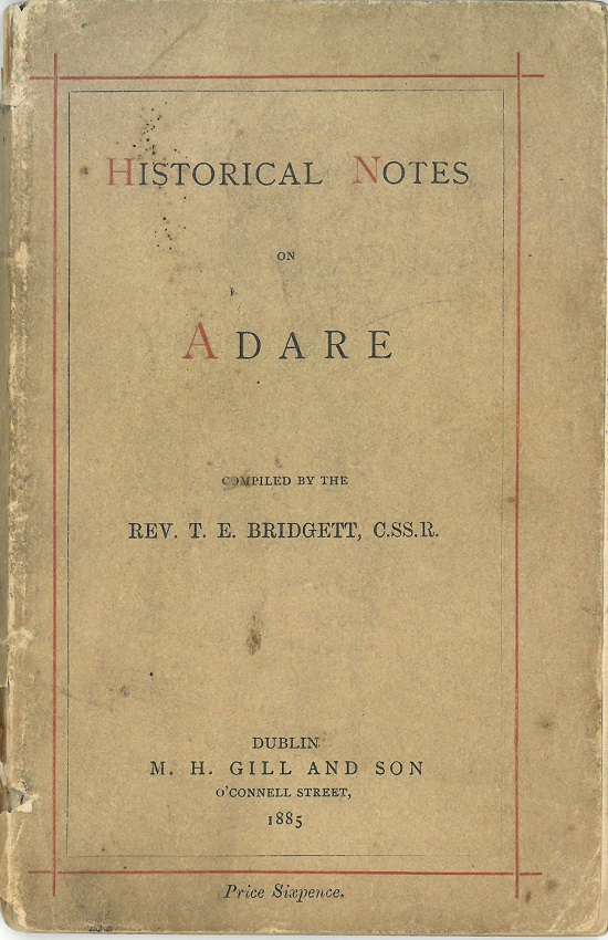 Historical Notes on Adare by Rev. T. E. Bridgett (1885)