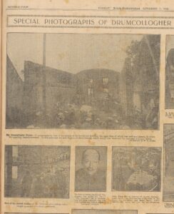 SPECIAL PHOTOGRAPHS OF DRUMCOLLOGHER The Drumcollogher Horror.—A comprehensive view of the interior of the burned-out building, the upper floor of which was used as a cinema, in which the appalling tragedy occurred. In the gable-end are seen the two windows through which escape was frustrated by iron bars no longer visible. —Photograph by W. D. Hogan. Some of the charred remains of the Drumcollogher victims being viewed by people with heads uncovered. The Duke of Tetuan, the Spanish War Minister, who carries the title of "The O'Donnell." He is descended from Red Hugh O'Donnell, who, with other fugitives from Ireland, settled in Salamanca.—Keystone. Ulster Grand Prix on Saturday.—R. Condell, Chairman, Ulster M.C.C., and chief organiser of the event; H. Ferguson, the road closer; and Major Harris, D.S.O., steward.—The names read from the left.—Bainbridge.
